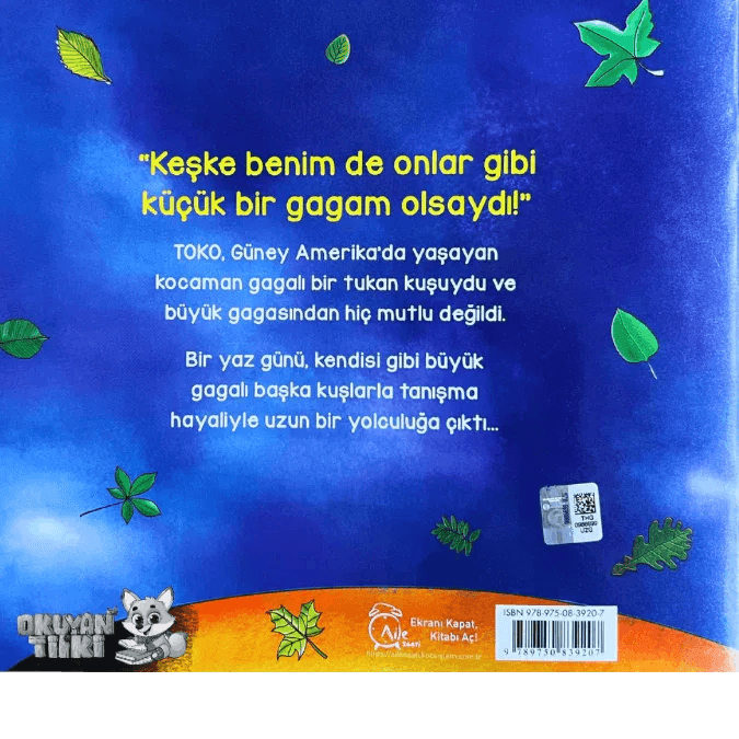 Toko – Küçük Bir Kuşun Büyük Gagasıyla Barışma Hikâyesi (3+ Yaş) - Okuyan Tilki