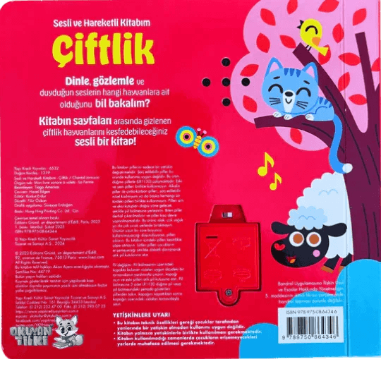 Çiftlik- Sesli ve Hareketli Kitabım (Soundbuch) - Okuyan Tilki