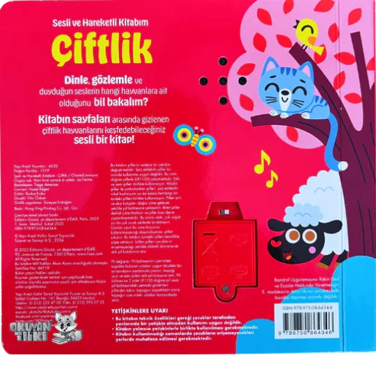 Çiftlik- Sesli ve Hareketli Kitabım (Soundbuch) - Okuyan Tilki