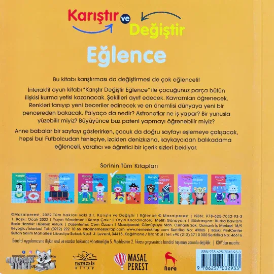 Karıştır ve Değiştir - Eğlence (0+ Yaş) - Okuyan Tilki