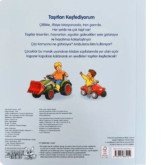 Taşıtları Keşfediyorum (0+ Yaş) - Okuyan Tilki