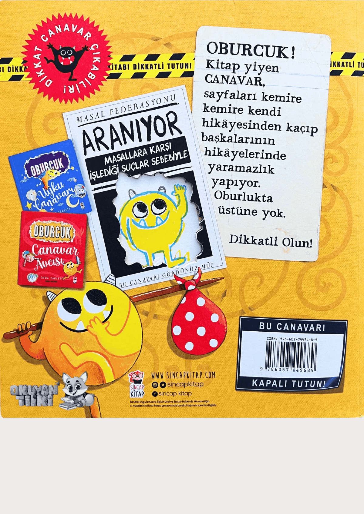 Oburcuk - Kitap Canavarı (2+ Yaş) - Okuyan Tilki