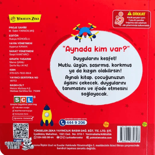 Aynalı Kitap - Duygular (0+ Yaş) - Okuyan Tilki
