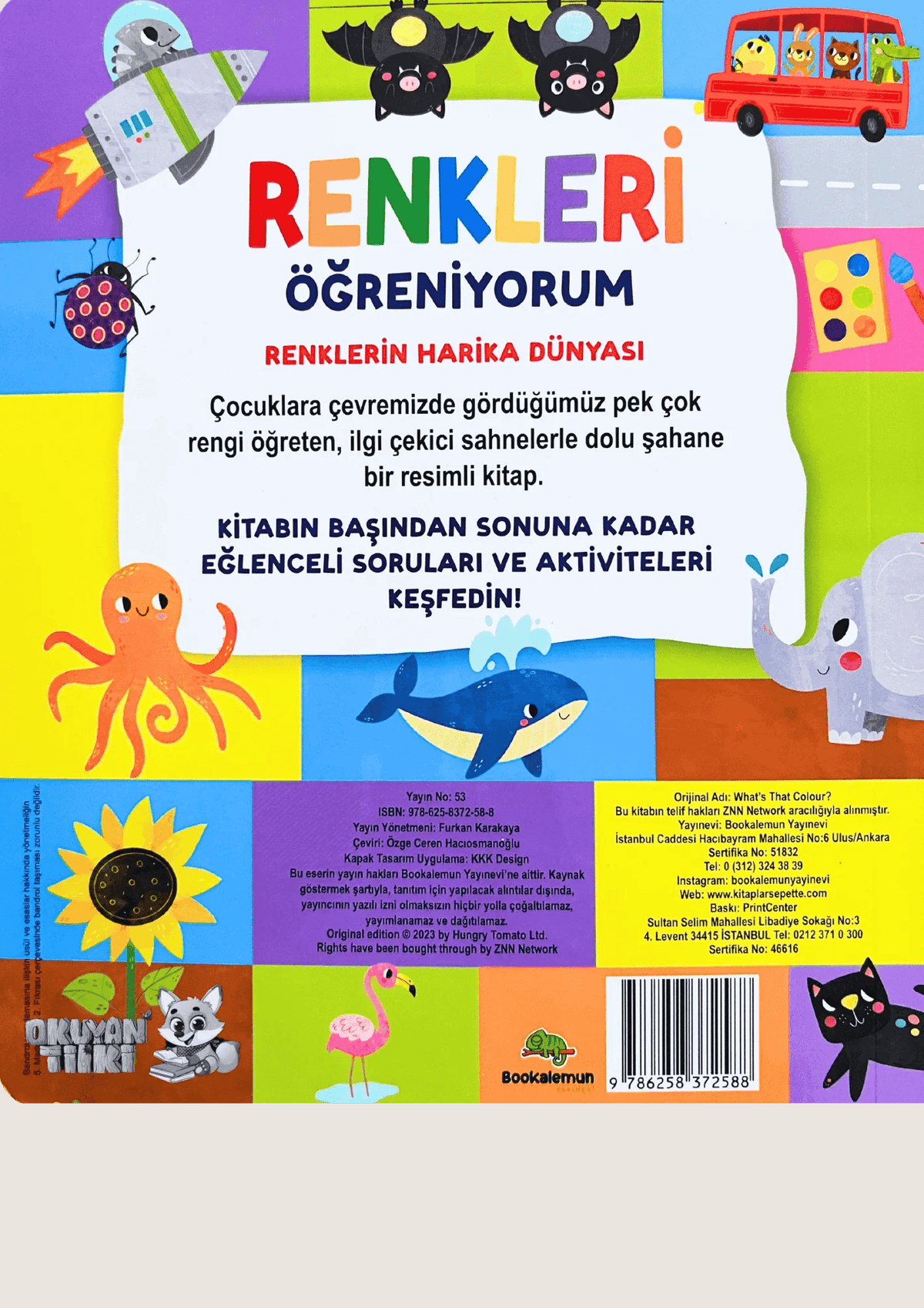 Renkleri Öğreniyorum (1+ Yaş) - Okuyan Tilki