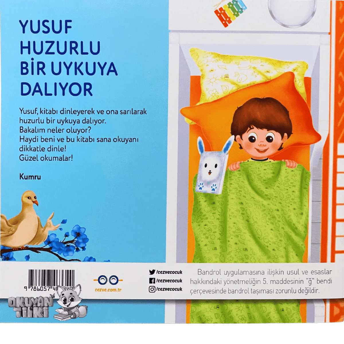 Yusuf Huzurlu Bir Uykuya Dalıyor (3+ Yaş) - Okuyan Tilki