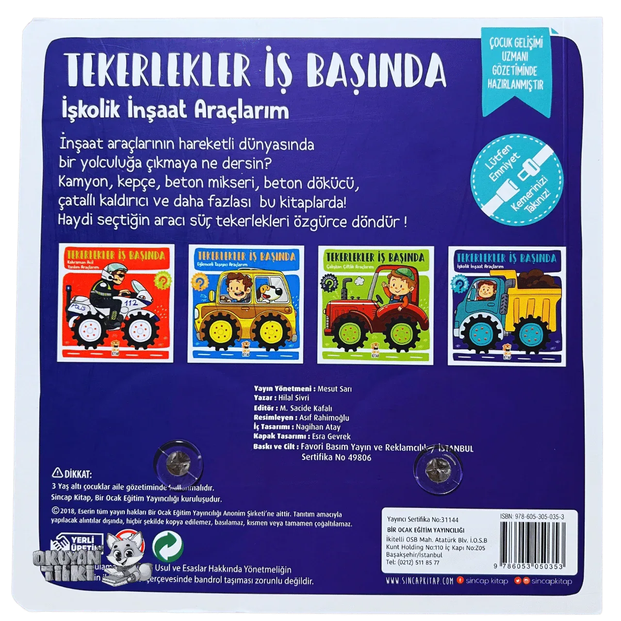 Tekerlekler İş Başında – İşkolik İnşaat Araçlarım (1+ Yaş) - Okuyan Tilki