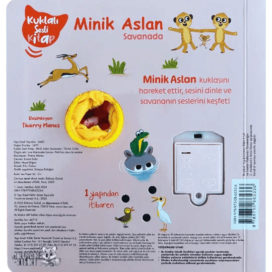 Minik Aslan Savanada (Kuklalı Sesli Kitap, Soundbuch) - Okuyan Tilki