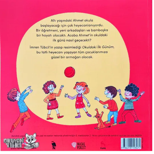 Okuldaki İlk Günüm (6+ Yaş) - Okuyan Tilki