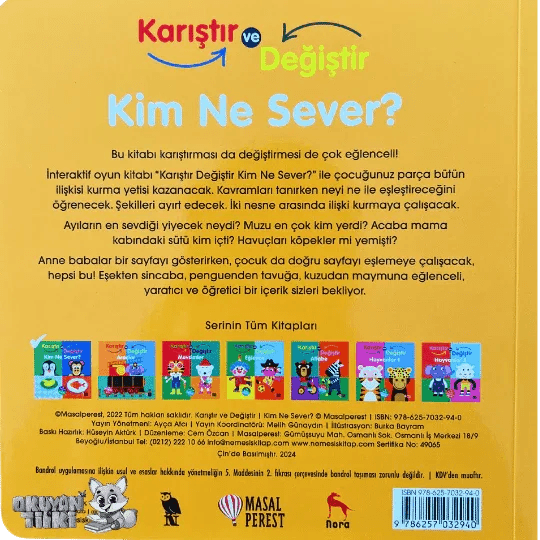 Karıştır ve Değiştir - Kim ne Sever (0+ Yaş) - Okuyan Tilki