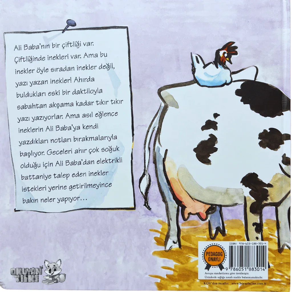 Yazı Yazan İnekler - Organik Kitap (4+ Yaş) - Okuyan Tilki