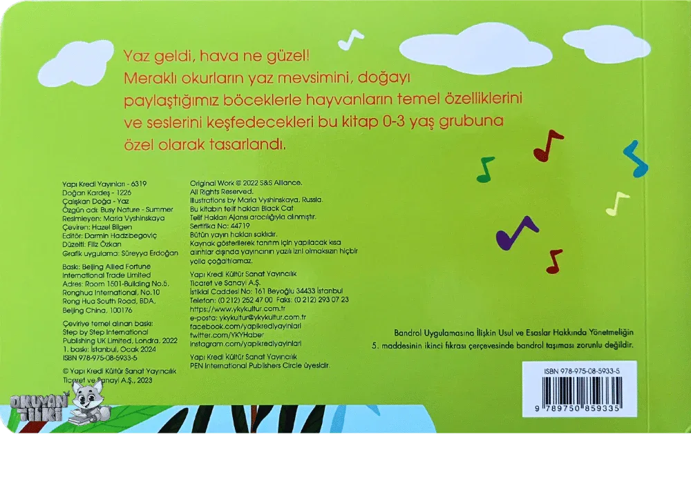 Çalışkan Doğa – Yaz - Sesli Kitaplar (Soundbuch) - Okuyan Tilki