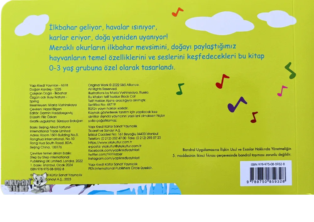 Çalışkan Doğa – İlkbahar - Sesli Kitaplar (Soundbuch) - Okuyan Tilki
