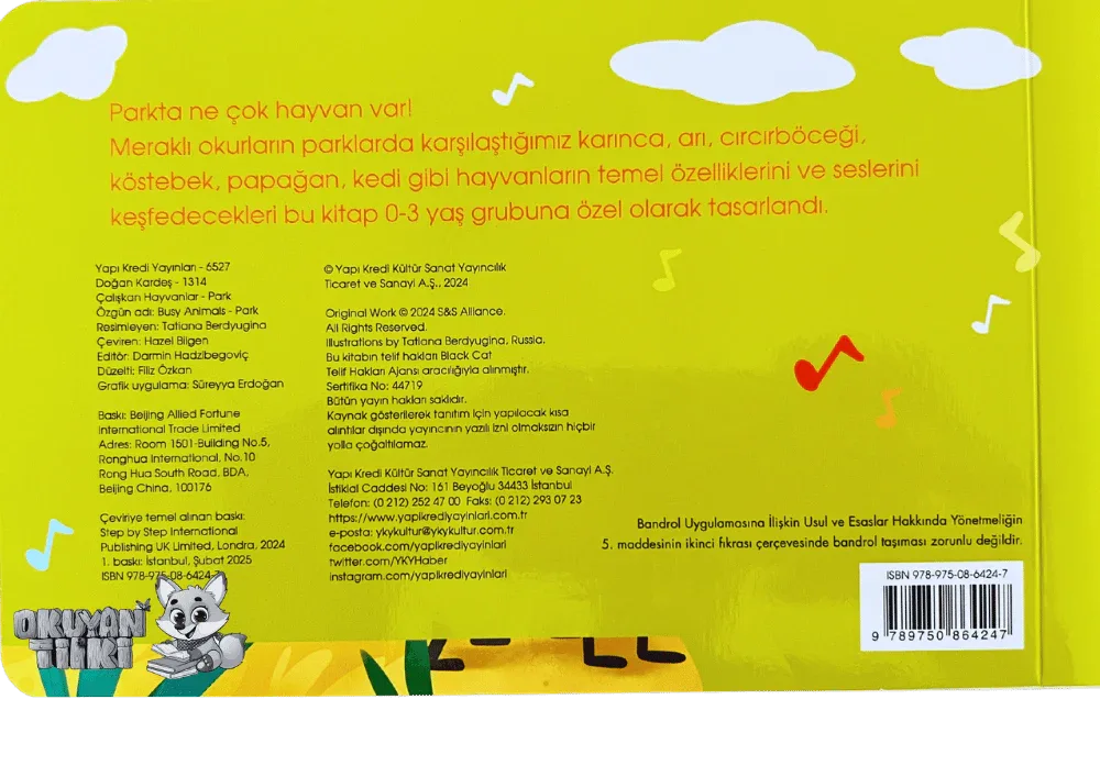 Çalışkan Hayvanlar – Park - Sesli Kitaplar (Soundbuch) - Okuyan Tilki