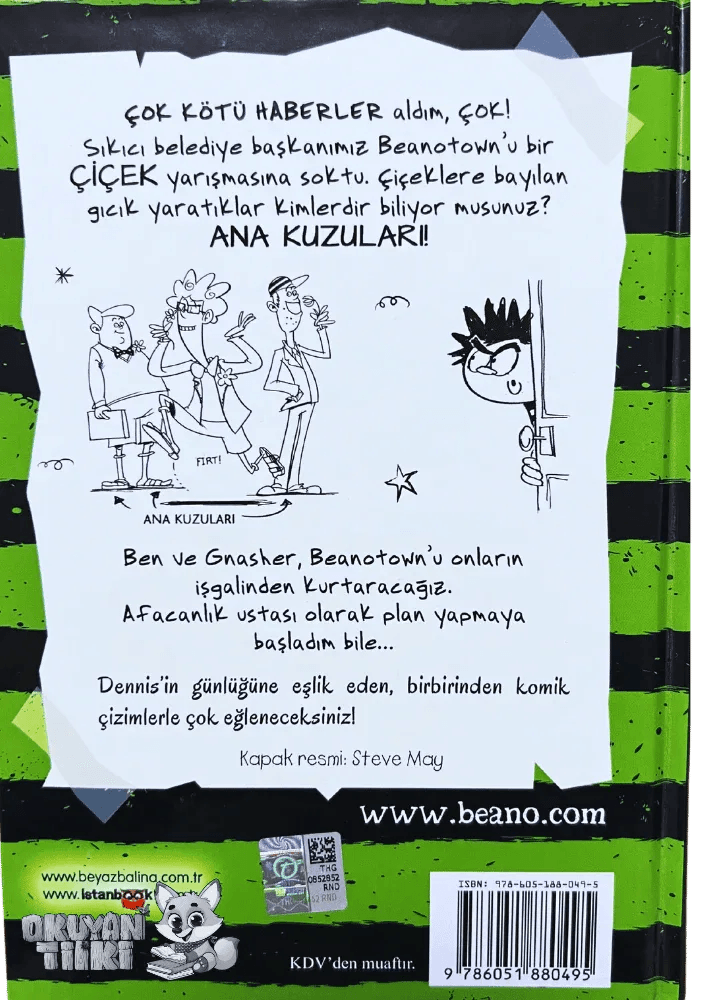 Afacan Dennis'in Günlüğü 2 - Çiçek Böcek Savaşı (7+ Yaş) - Okuyan Tilki