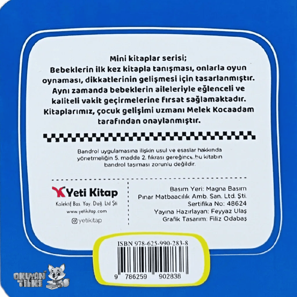 Mini Kitaplar Serisi - Taşıtlar (1+ Yaş) - Okuyan Tilki