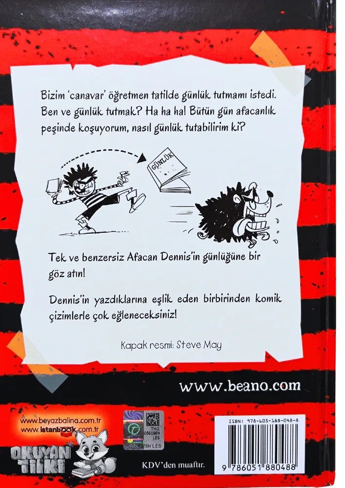 Afacan Dennis'in Günlüğü (7+ Yaş) - Okuyan Tilki