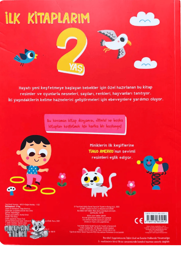 İlk Kitaplarım – 2 Yaş (2+ Yaş) - Okuyan Tilki