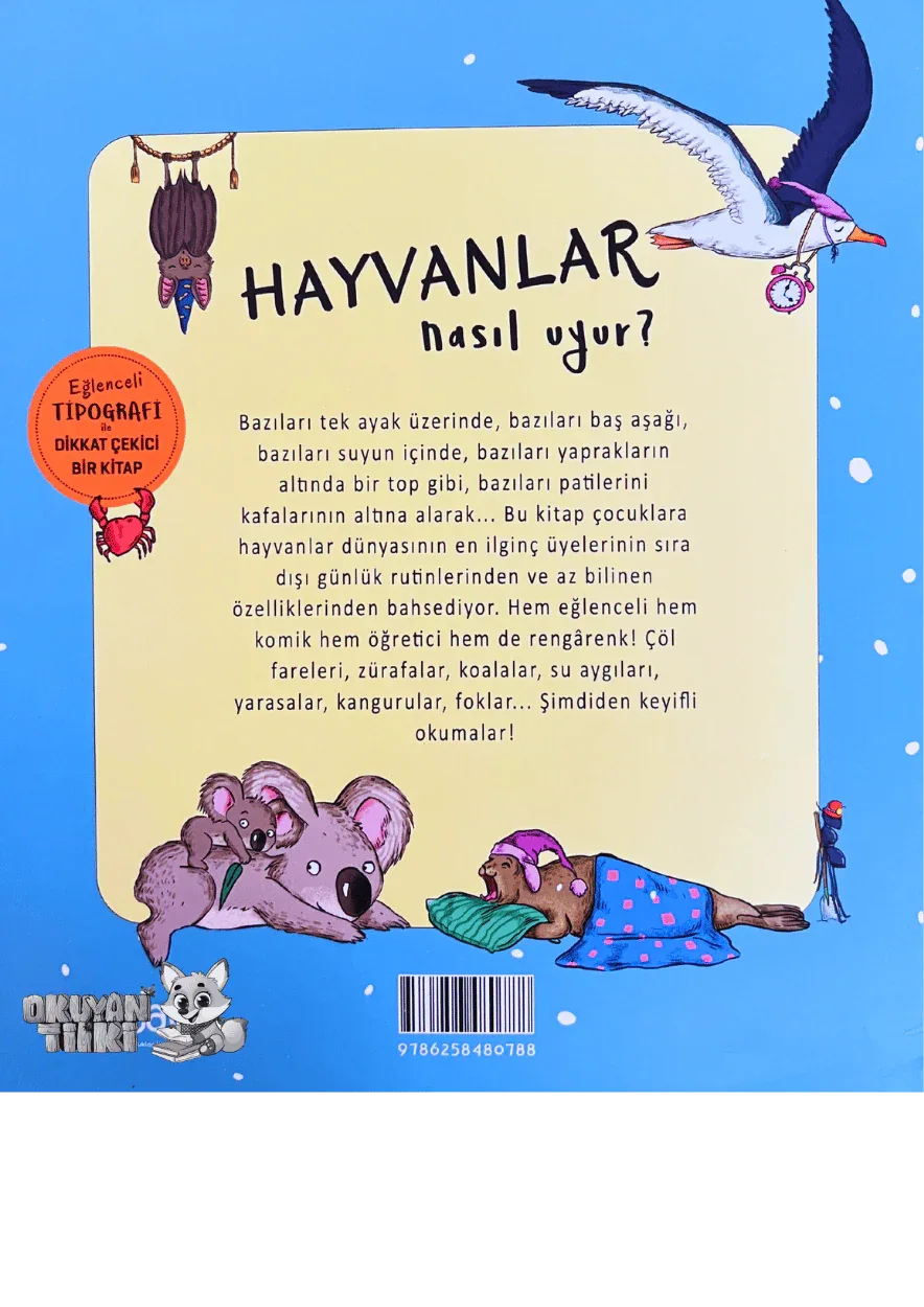 Hayvanlar Nasıl Uyur? (2+ Yaş) - Okuyan Tilki