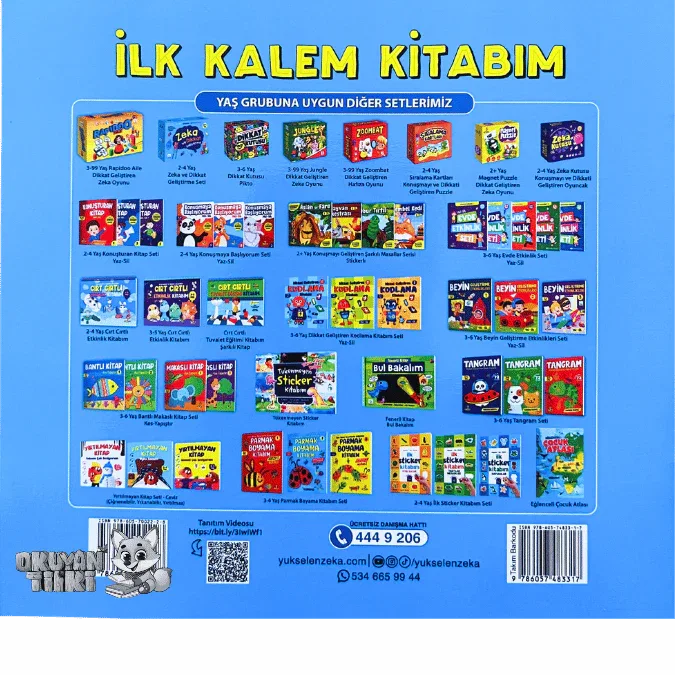 Ilk Kalem Kitabım - Yaz Sil (2-4 Yaş) - Okuyan Tilki