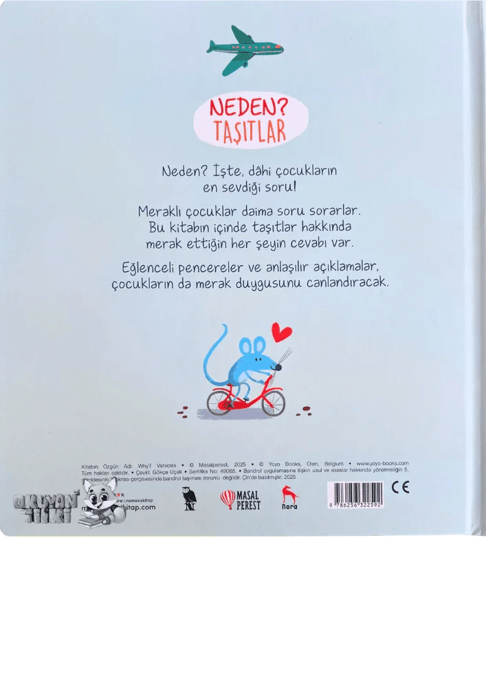 Neden? Taşıtlar - Pencereli Kitap (3+ Yaş) - Okuyan Tilki