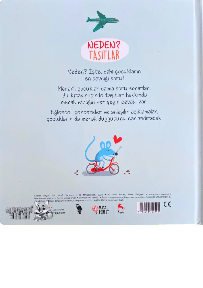 Neden? Taşıtlar - Pencereli Kitap (3+ Yaş) - Okuyan Tilki