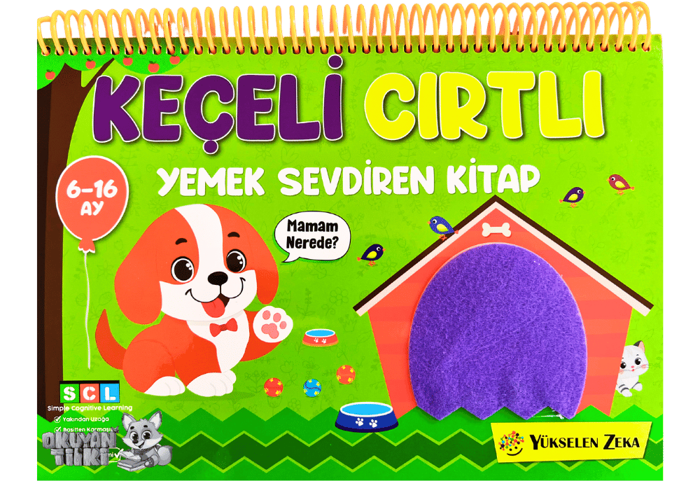 6-16 Ay İlk Cırt Cırtlı Keçeli Etkinlik Kitabım - Yemek Sevdiren Kitap