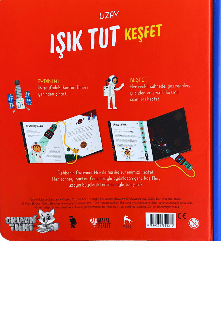 Işık Tut Keşfet - Uzay - Fenerli Kitap (1+ Yaş)