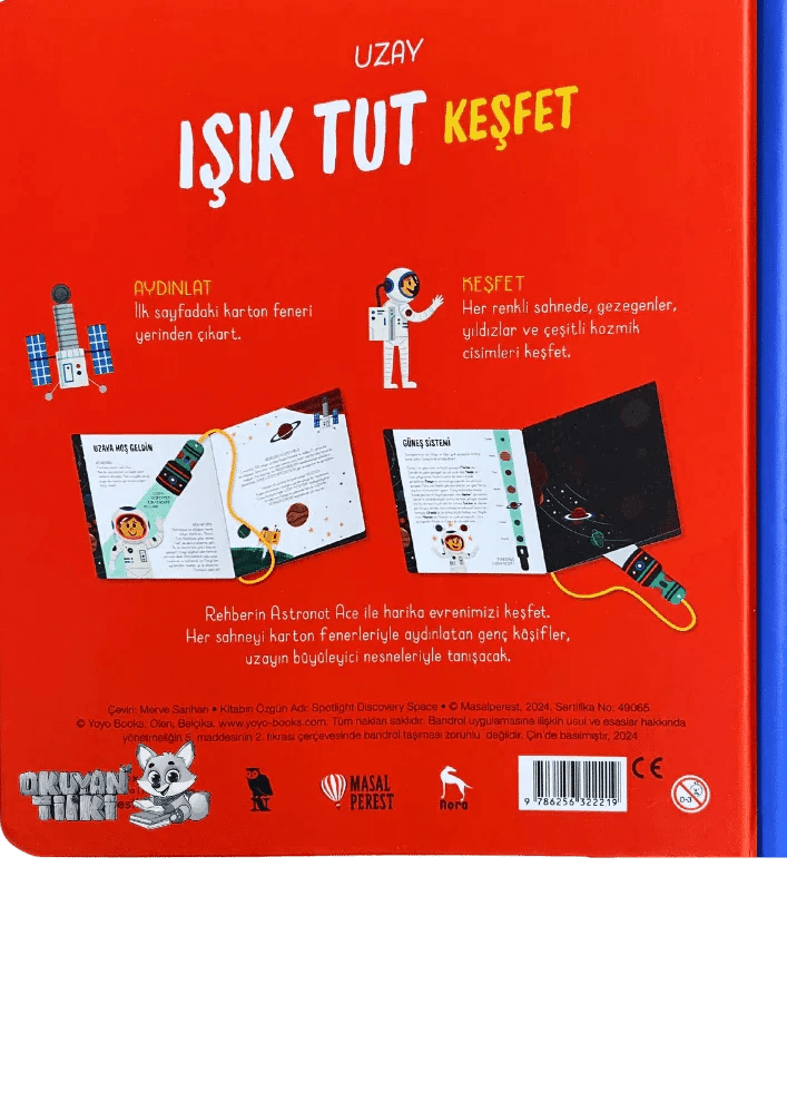 Işık Tut Keşfet - Uzay - Fenerli Kitap (1+ Yaş) - Okuyan Tilki