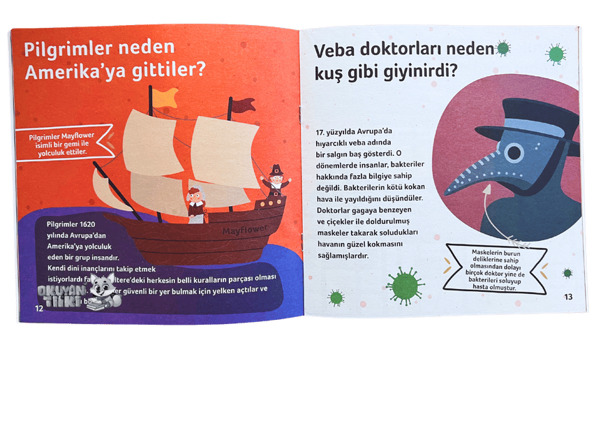 Şaşırtıcı Sorulara Eğlenceli Cevaplar - Tarih (3+ Yaş)