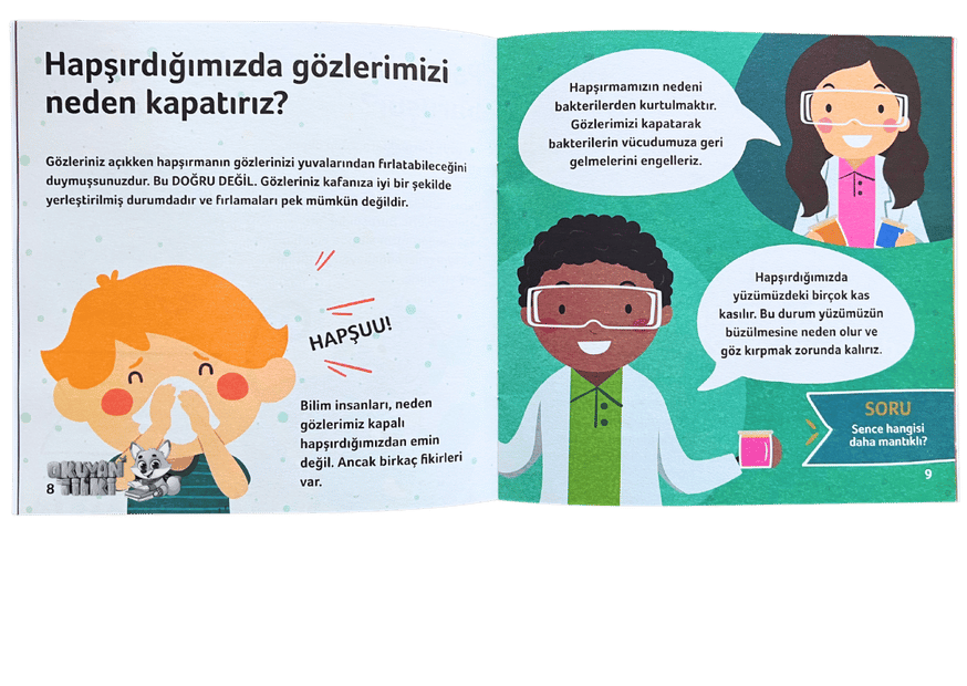 Şaşırtıcı Sorulara Eğlenceli Cevaplar - Vücudumuz (3+ Yaş)