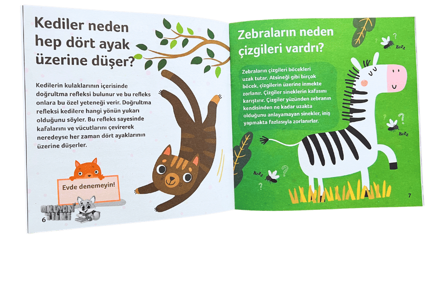 Şaşırtıcı Sorulara Eğlenceli Cevaplar - Hayvanlar (3+ Yaş)