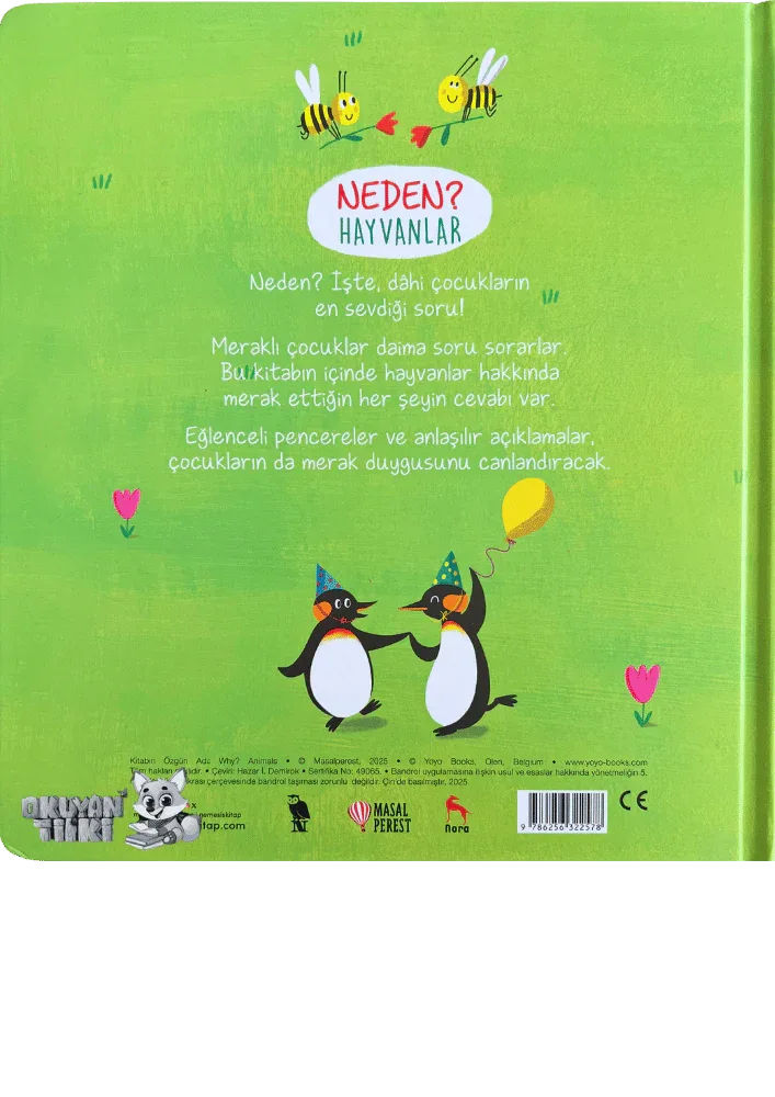 Neden? Hayvanlar - Pencereli Kitap (3+ Yaş) - Okuyan Tilki