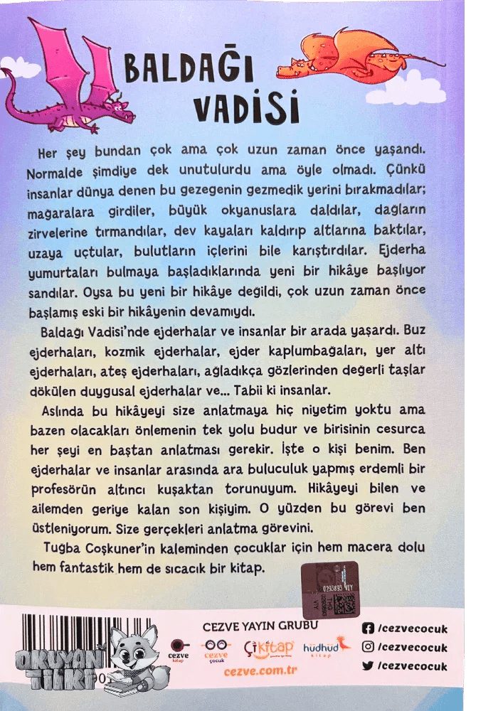 Baldağı Vadisi – Kayıp Ejderhalar Tarihi 1 (8+ Yaş) - Okuyan Tilki
