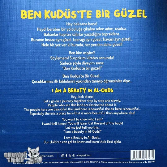Ben Kudüs’te Bir Güzel (4+ Yaş) - Okuyan Tilki