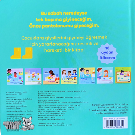 Giyiniyorum - Hareketli Büyüyorum Serisi (0+ Yaş)