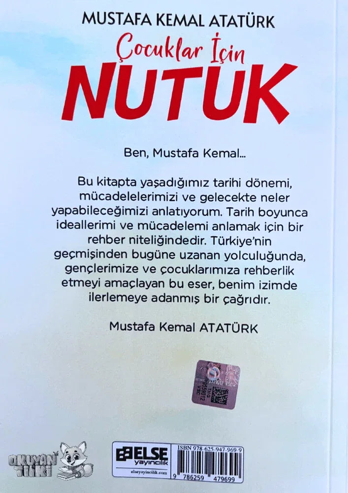 Çocuklar Için Nutuk (7+ Yaş) - Okuyan Tilki