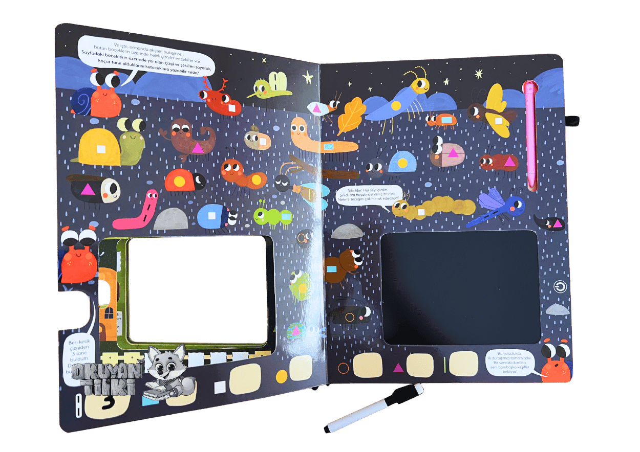 Çiz Çiz Zeki Salyangoz - Düşünme Becerileri Etkinlikleri (1+ Yaş)