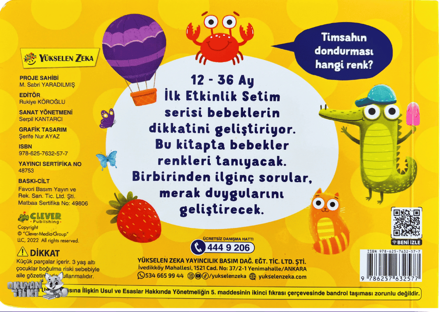 İlk Etkinlik Setim - Renkler (12-36 Ay)