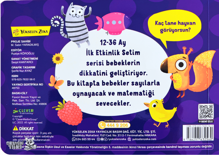 İlk Etkinlik Setim - Sayılar (12-36 Ay)