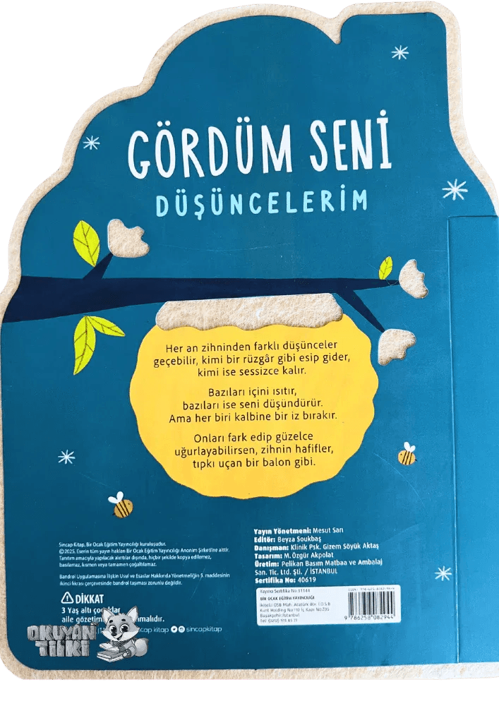 Gördüm Seni - Düşüncelerim (0+ Yaş) - Okuyan Tilki