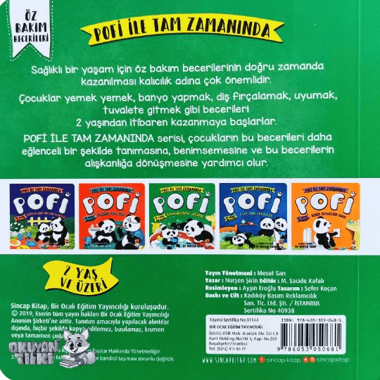 Pofi-Yaşasın Banyo Zamanı (1+ Yaş) - Okuyan Tilki