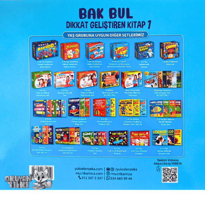 Bak Bul 1 - Yaz Sil (4-8 Yaş)