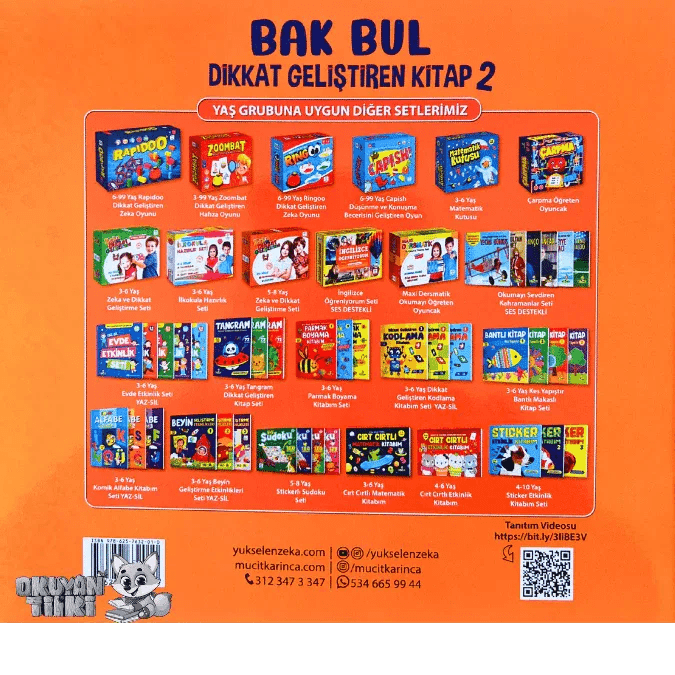 Bak Bul 2 - Yaz Sil (4-8 Yaş) - Okuyan Tilki