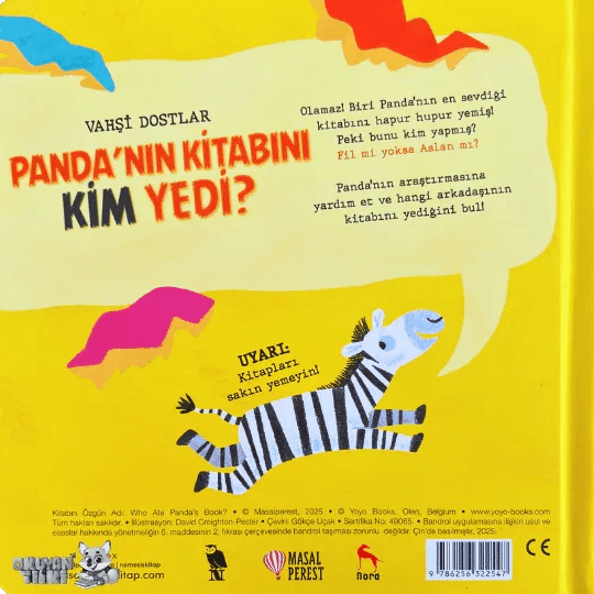 Panda'nın Kitabını Kim Yedi? (1+ Yaş) - Okuyan Tilki