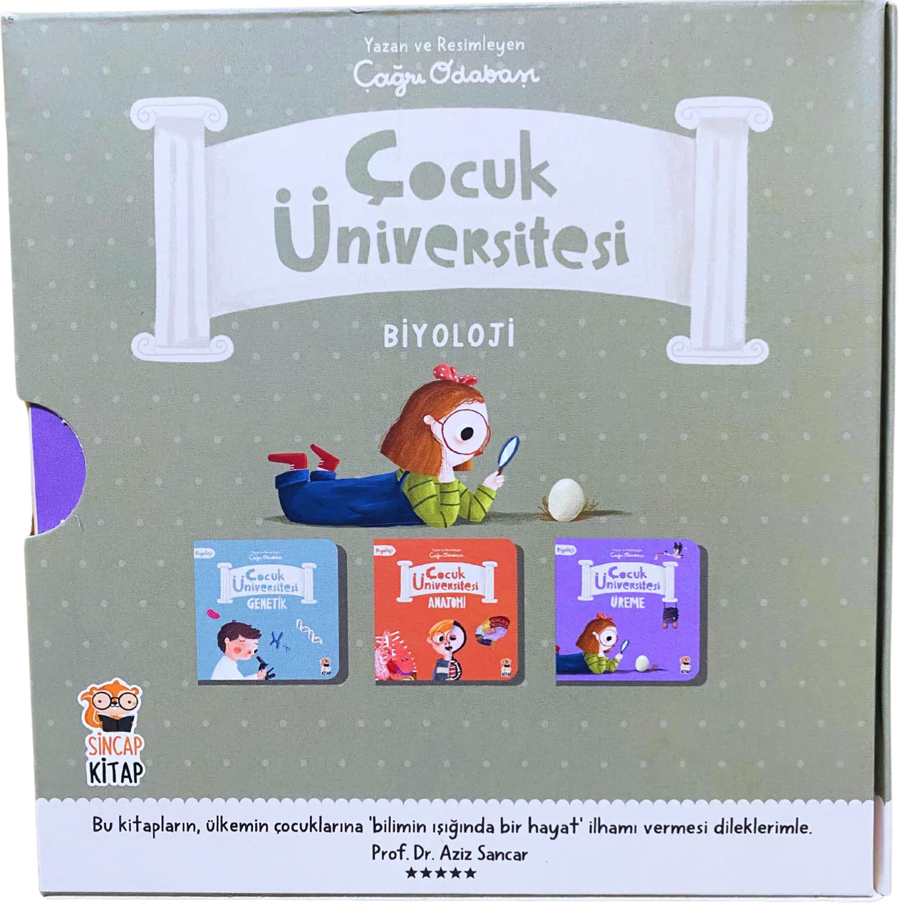 ÇOCUK ÜNİVERSİTESİ - Biyoloji Seti (3 Kitap, 1+ Yaş) - Okuyan Tilki