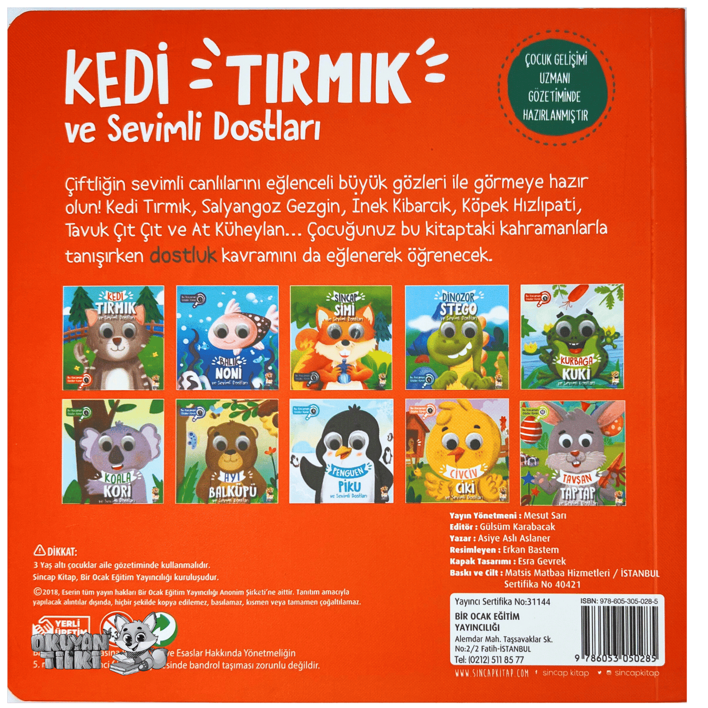 Kedi Tırmık ve Sevimli Dostları – Bu Kocaman Gözler Kimin? (1+ Yaş) - Okuyan Tilki