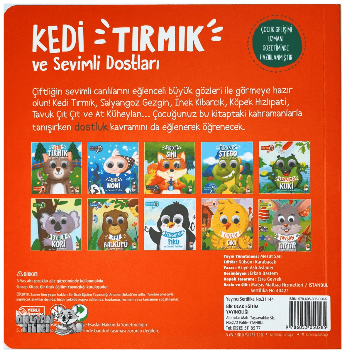 Kedi Tırmık ve Sevimli Dostları – Bu Kocaman Gözler Kimin? (1+ Yaş) - Okuyan Tilki