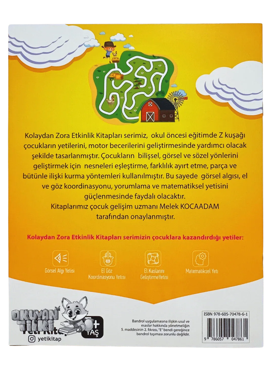 Kolaydan Zora Etkinlik Kitabım - Labirentler (5+ Yaş) - Okuyan Tilki