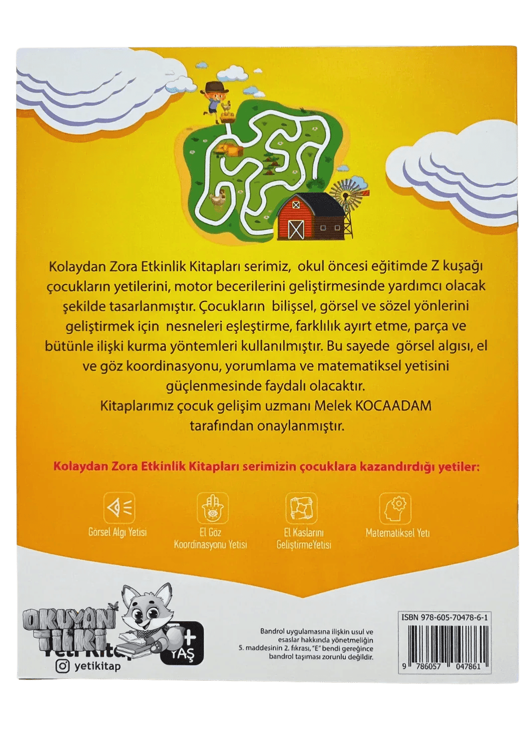 Kolaydan Zora Etkinlik Kitabım - Labirentler (5+ Yaş) - Okuyan Tilki