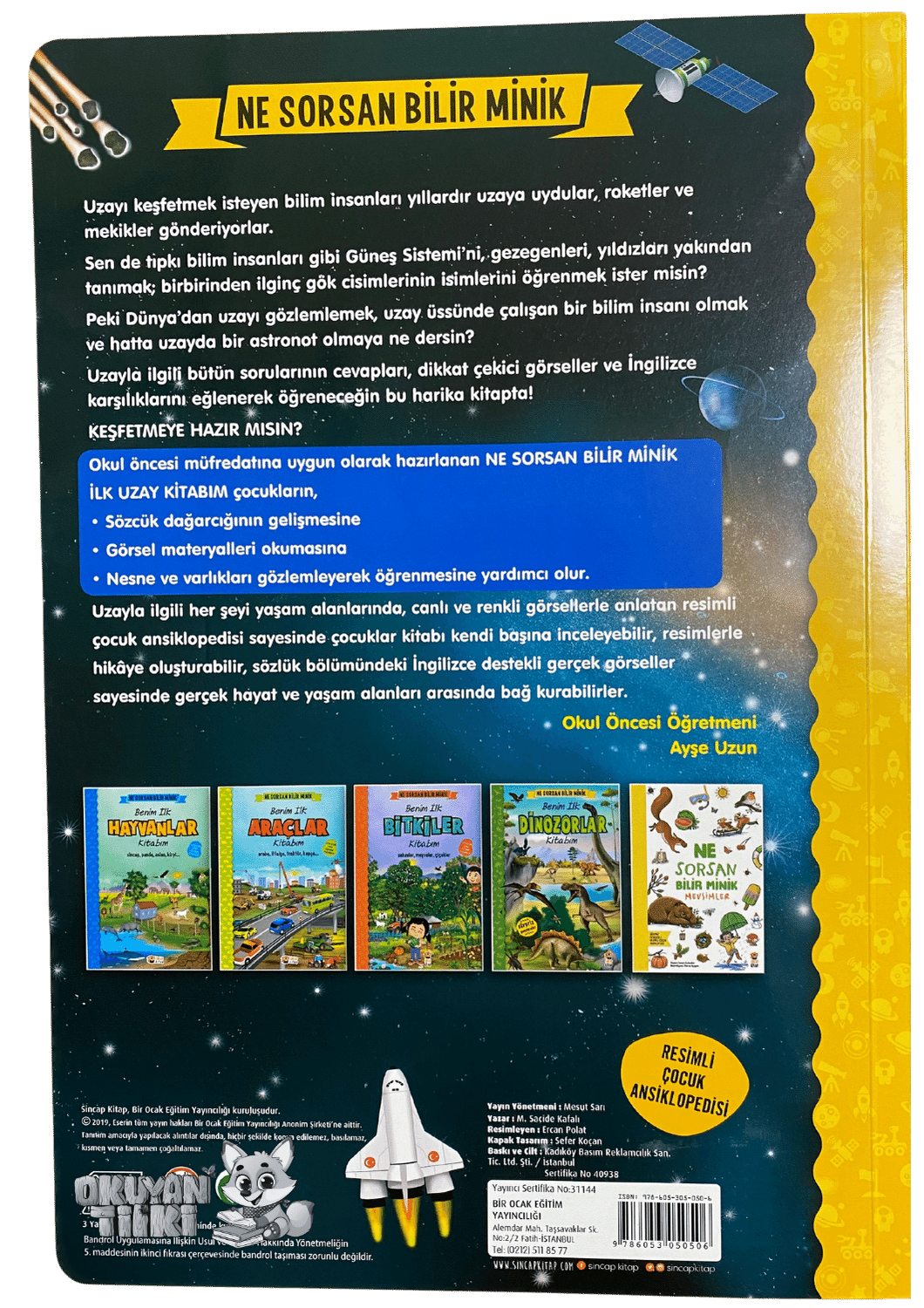Ne Sorsan Bilir Minik – Benim İlk Uzay Kitabım (İngilizce Destekli, 1+ Yaş) - Okuyan Tilki